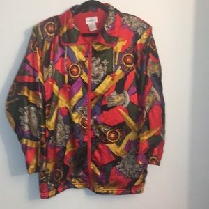 RAFAEL Colorful Padded Lightweight Bomber Jacket: Size L